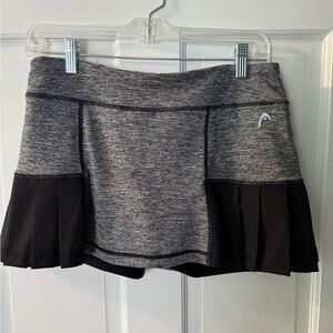 Head Heathered Gray Athletic Skirt w/ pleats Size Medium